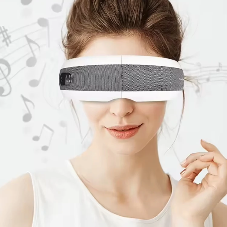 Wholesale popular home office massage rechargeable foldable music eye care massage machine with heat compression