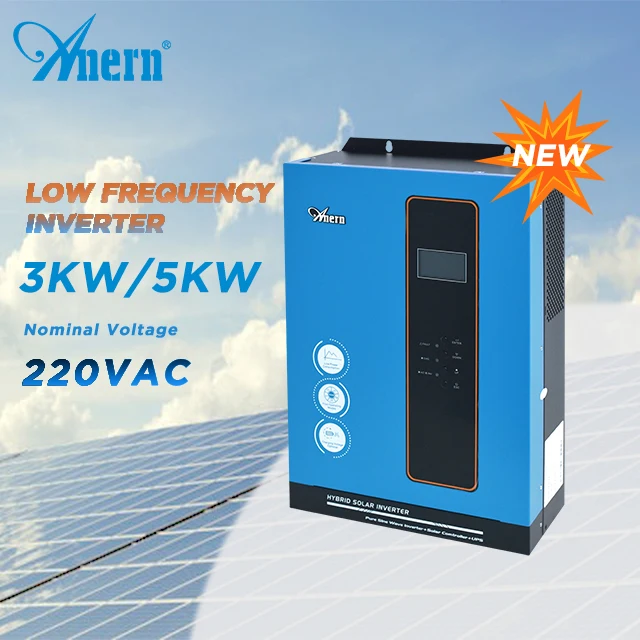 Anern Ac Pure sine wave hybrid solar inverter for home with solar charge controller