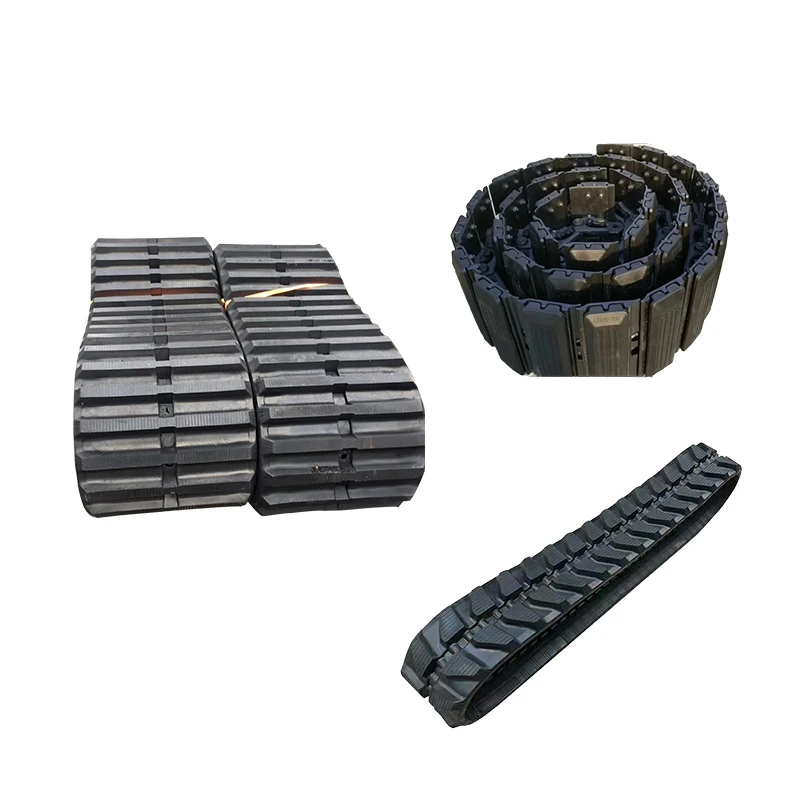 High Quality Mini Excavator Spare Parts Rubber Crawler PC30 PC70 PC80 PC90 PC35MR-2 PC50MR-2, Size 400x72.5x74 Excavator Track