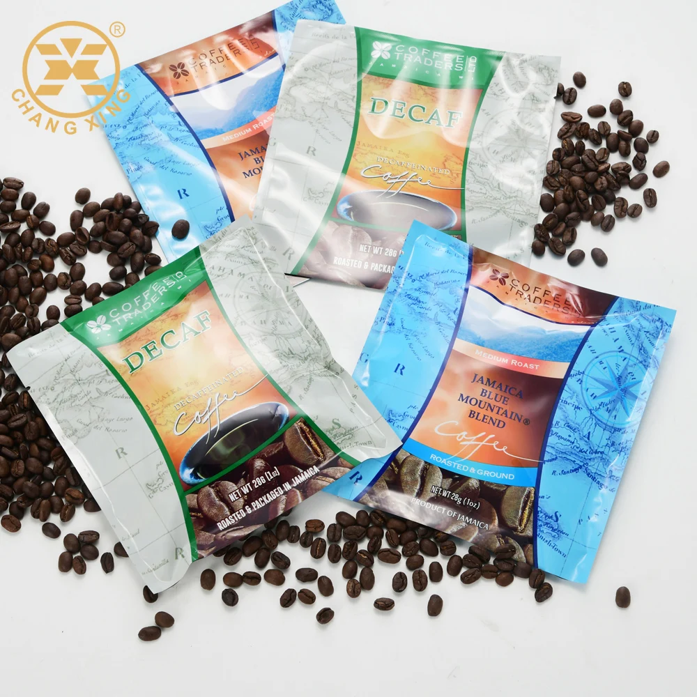 Ламинированные пакеты из алюминиевой фольги, рулон пленки для кофе, чая, пакеты в индивидуальной упаковке для чая