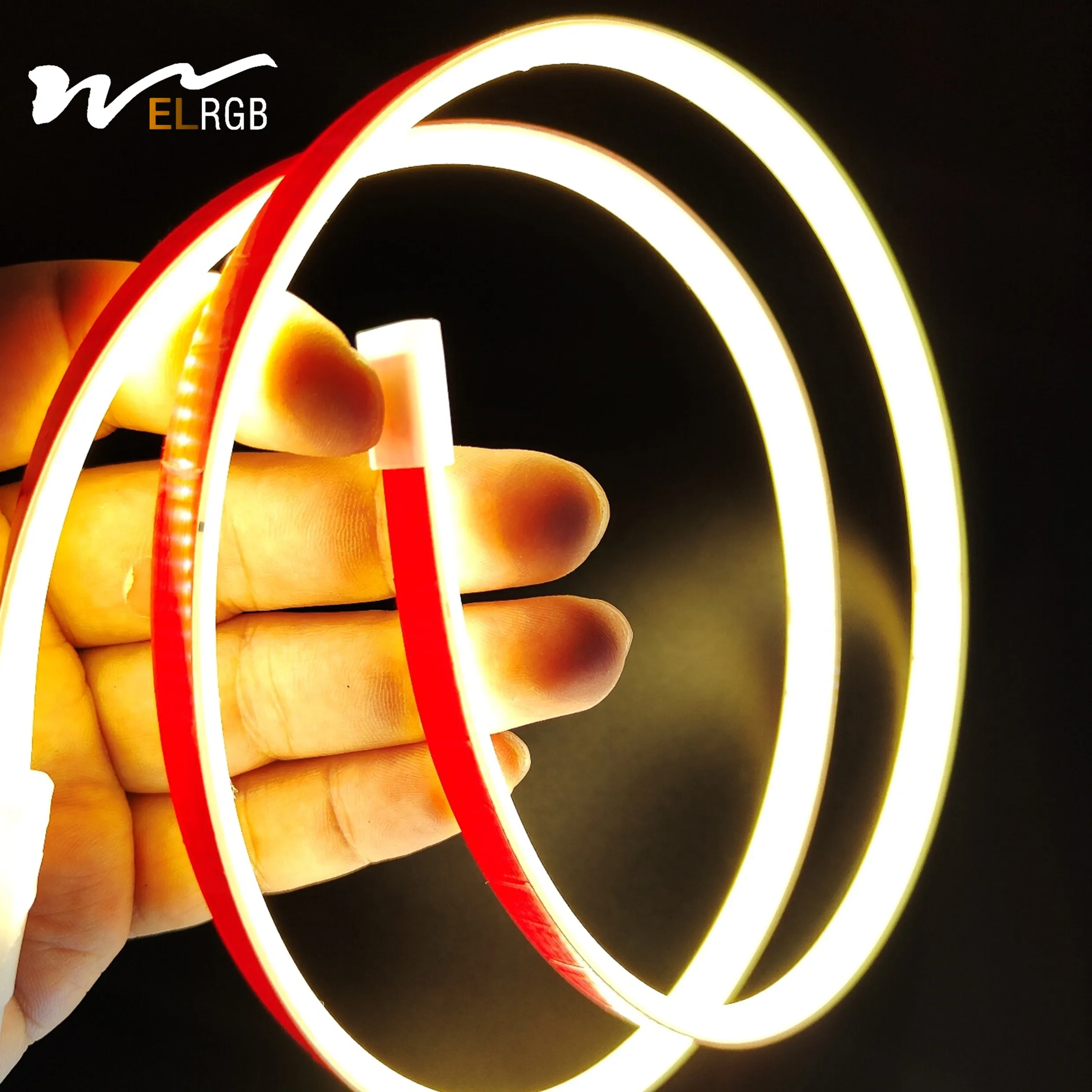 110V 220V Self-adhesive COB Smart Light Strip White/Warm White 288 LED/M  IP67 Solid Silicone waterproof light 110V led strip