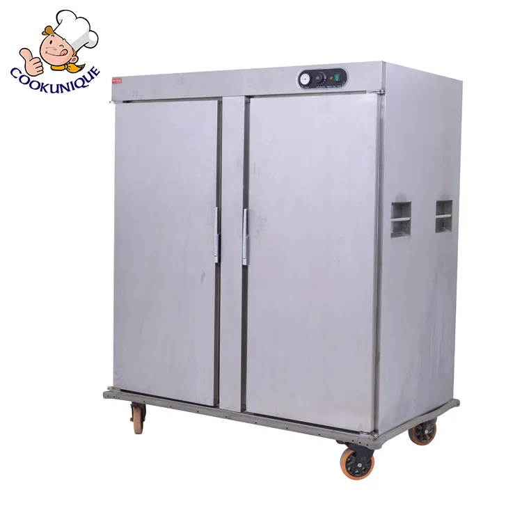 Hot Sale 2 Doors Mobile Food Warmer Cart Hot Food Machine