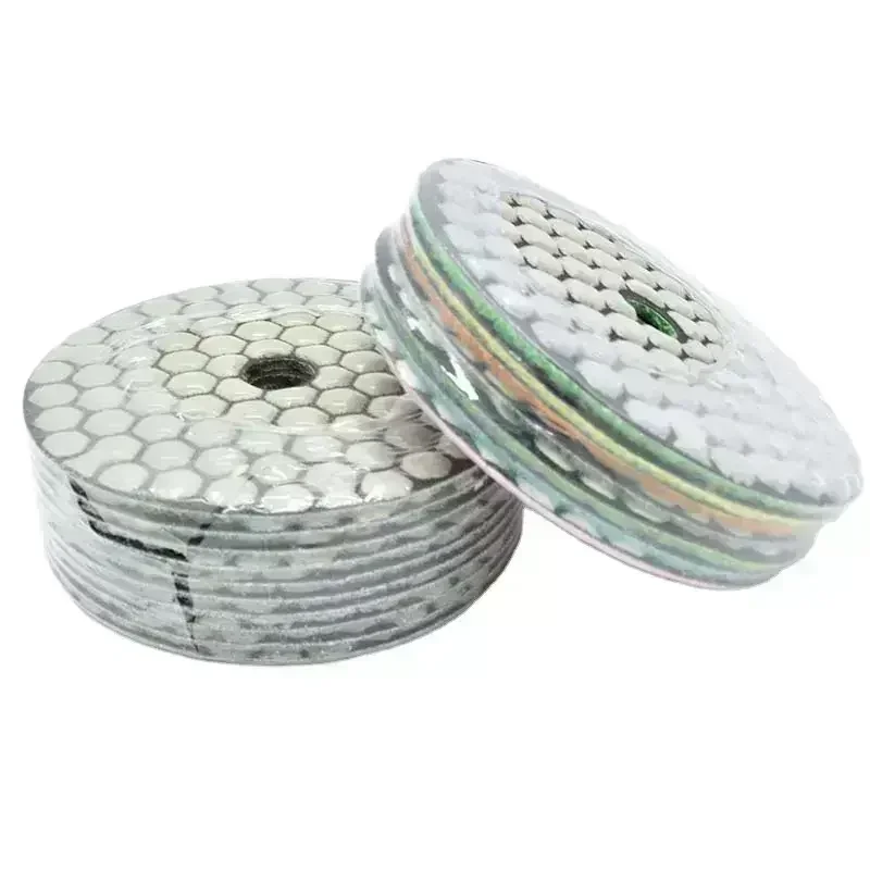 Factory hot sale 3 Inch 80mm Flexible Dry Diamond Polishing Pad for Granite, Marble, Quartz