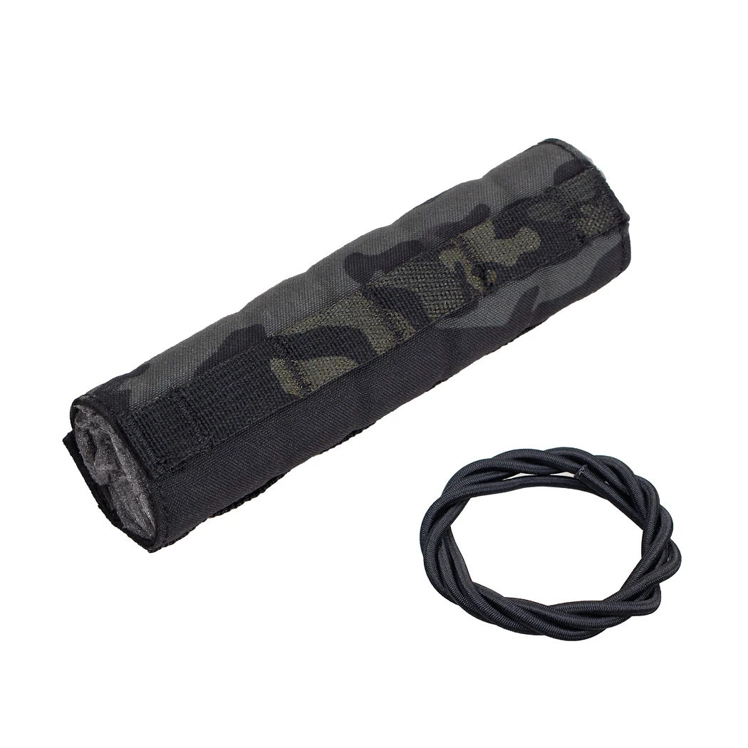 IDOGEAR наружный Тактический глушитель 18 см, глушитель 500D, нейлоновый защитный глушитель Мультикам