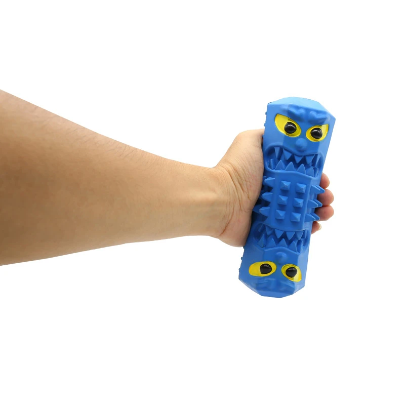 Blue 285C vampire teething High quality  hot selling rubber top seller pets interactive and chew toys Sound making toys