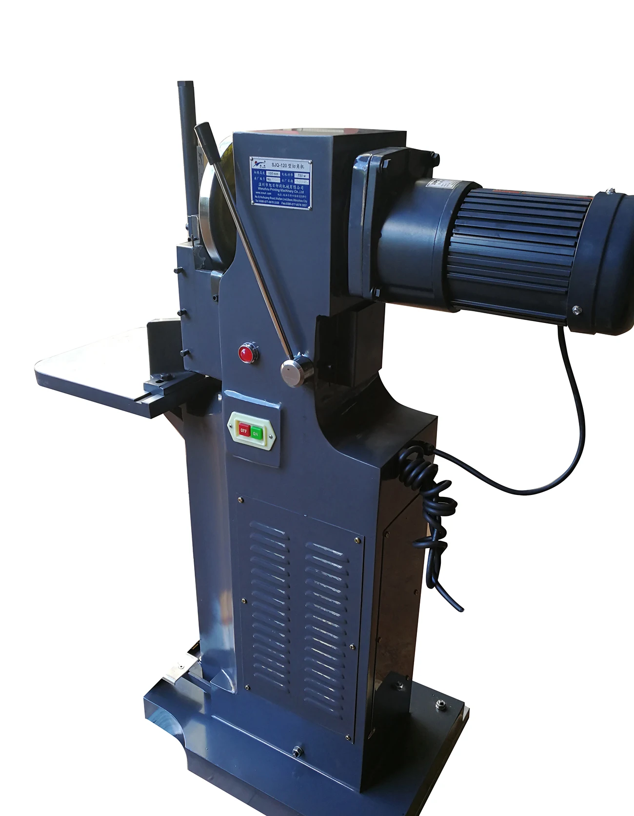 SJQ-120 Automatic Books Cards Cigarette Fillet Cutting Machine Round Corner Paper Cutting Machine