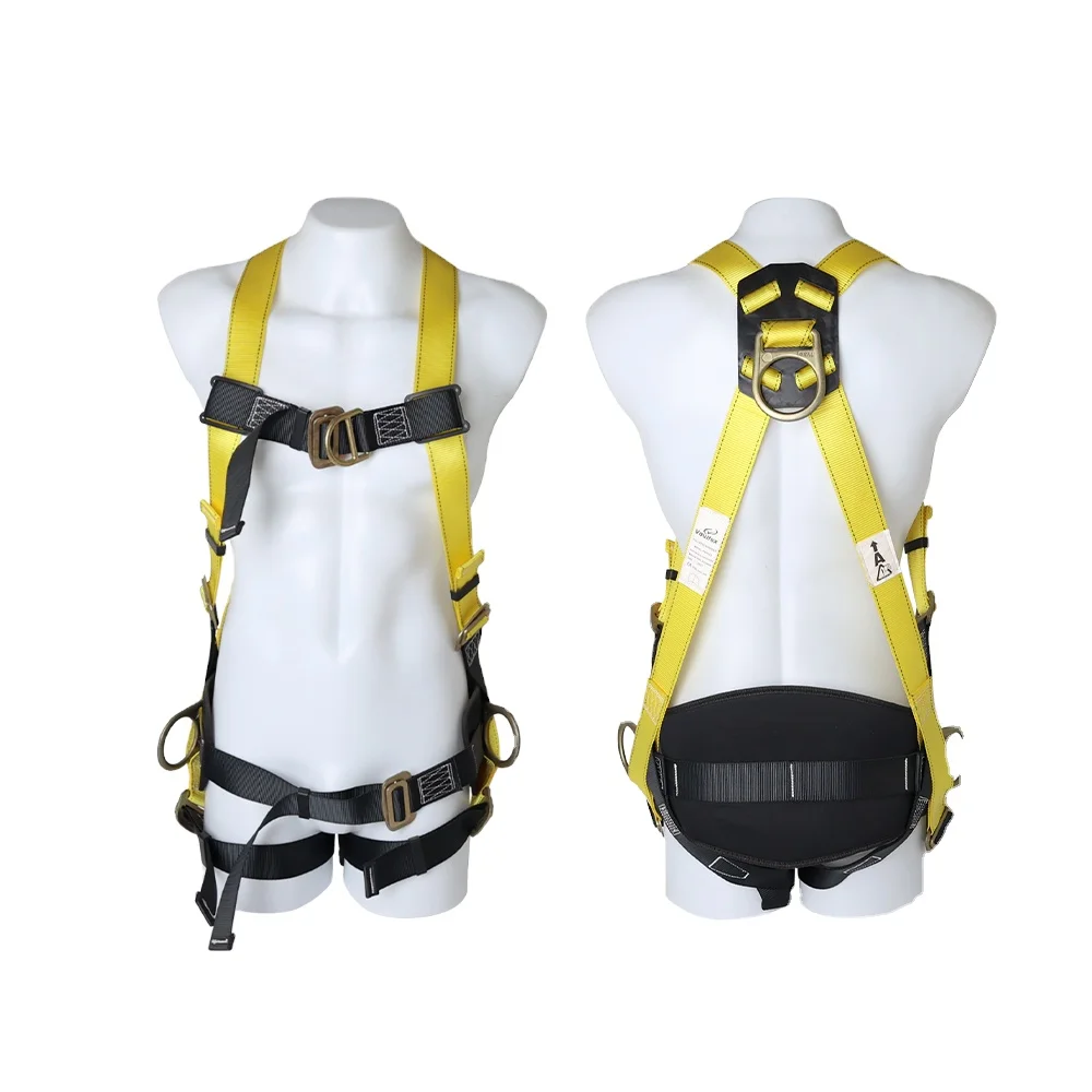 Vaultex Durable Industrial Safety Equipment High Strength Polyester Full Body Safety Harness Arnes De Seguridad