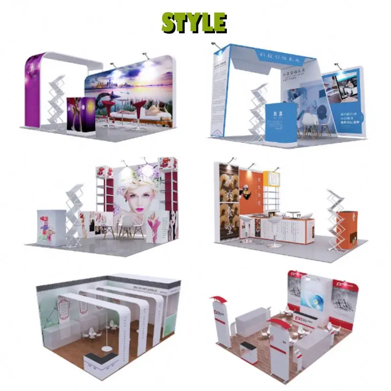 Customized Aluminium Exhibition Stand Tradeshow Trade Show Exhibition Booth Portable Modular Exhibition Trade Show Booth