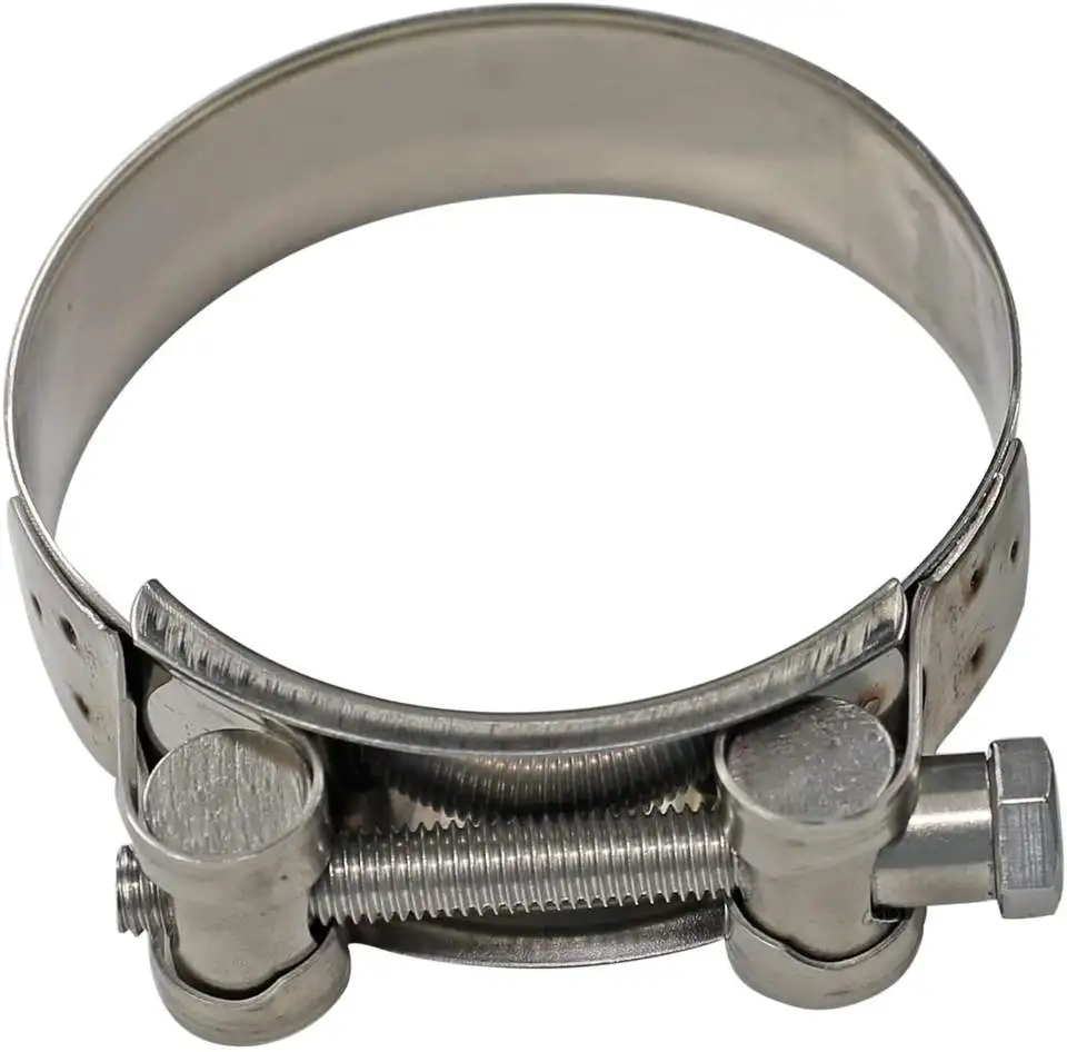 Manufacture Stock High Quality Strong ss304 hose clamp Constant Tensile for Marine Motorcycles Feul Industry Customized
