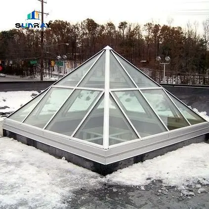 Sunshine Building Series Smart Sensor Automatic Skylight Large Aluminum Alloy Glass High Rate Window Type Swing Living Space