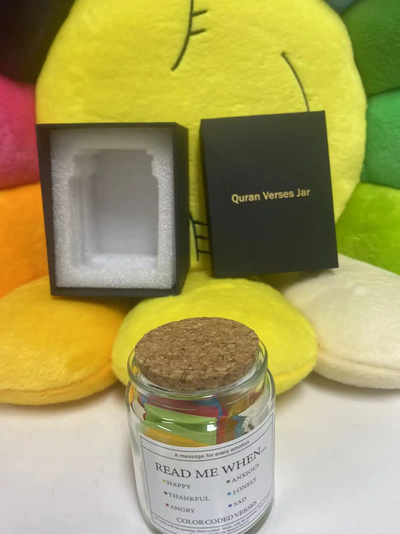 Hot selling products 2024 Islam Gift Box Hadith Jars Muslim Quran Verses In a jar read me when for emotions and feelings verse