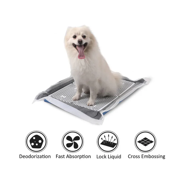2023 Hot item disposable activated carbon fiber deodorization pets puppy potty toilet dog sleeping pad