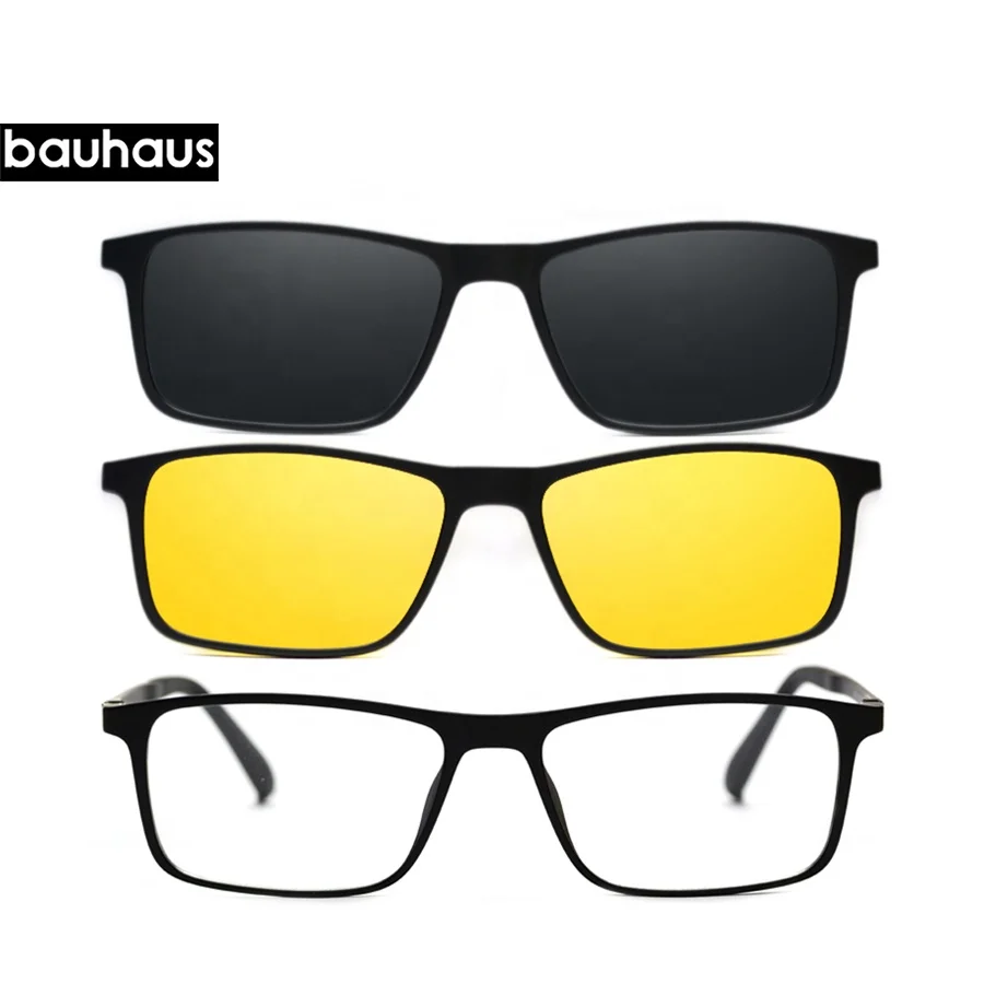 0668 Zhengda Optical Factory Custom Magnet Eyeglasses High Quality Ultem Polarized Clip on Sunglasses