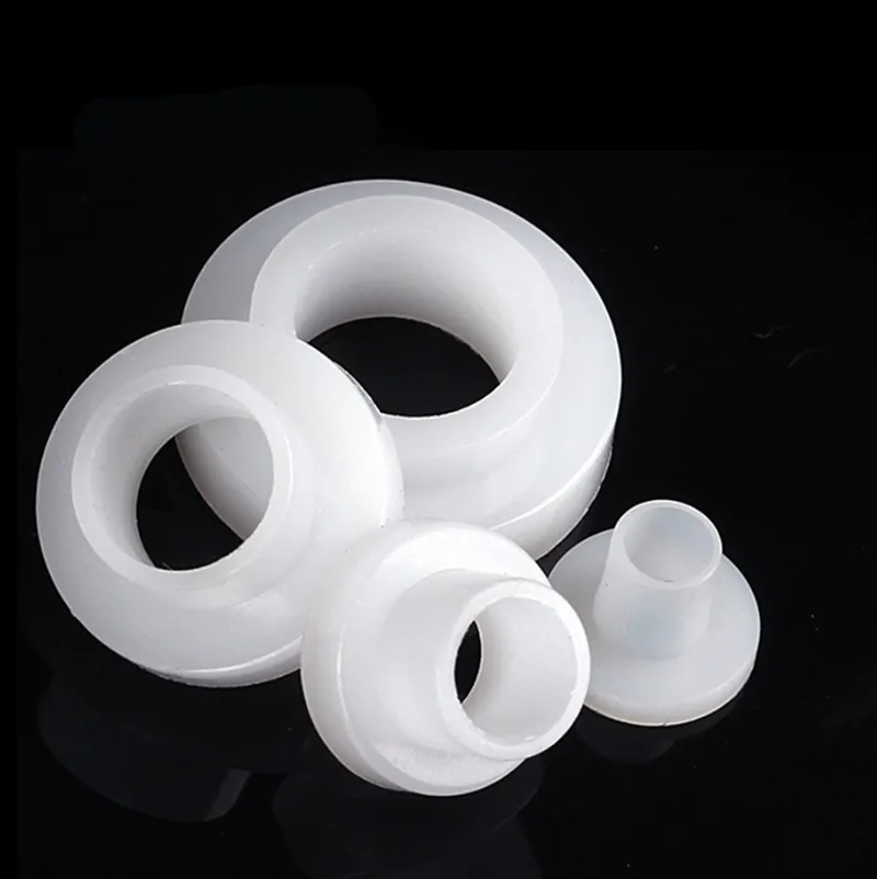 M6 M8 Custom Black Plastic Nylon Bushing Flange Barrel Shoulder Washer Gasket T Type Insulating Washer