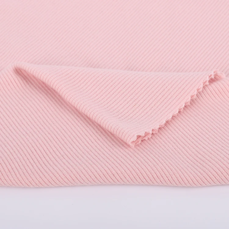 
Wholesale Customized 48%Poly 48%Rayon 4%Spandex So Soft Stretch Rib Fabric For Shirt Blouses Dress 