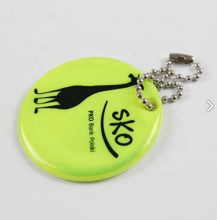 Cheap Hand Shaped Reflective Keychain Unique Safety Bag Hanger