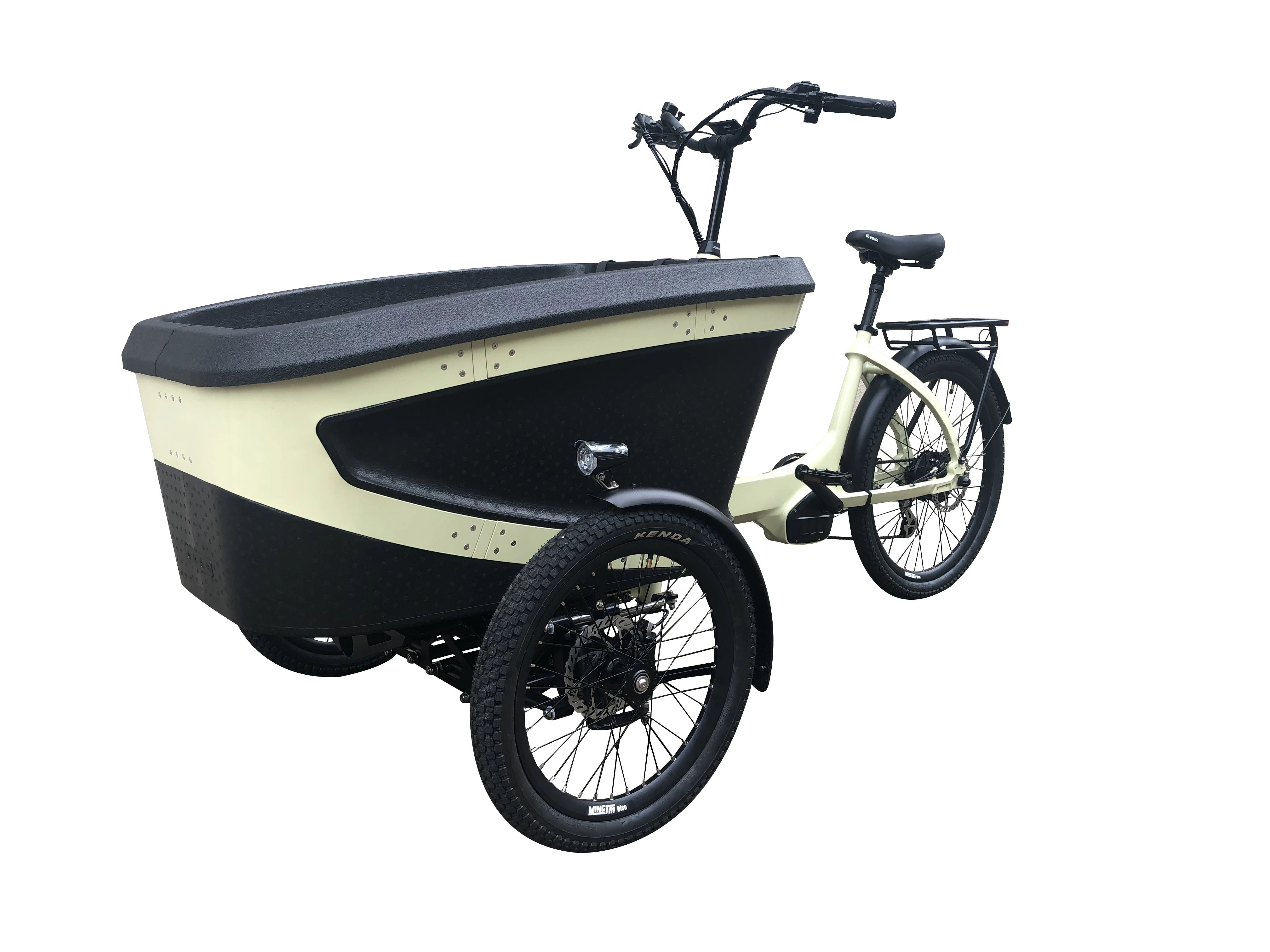 ANANDA M81 heavy duty off road reverse e trike frame ebike bosch 3 wheels dutch electric bike with front cargo box child seat
