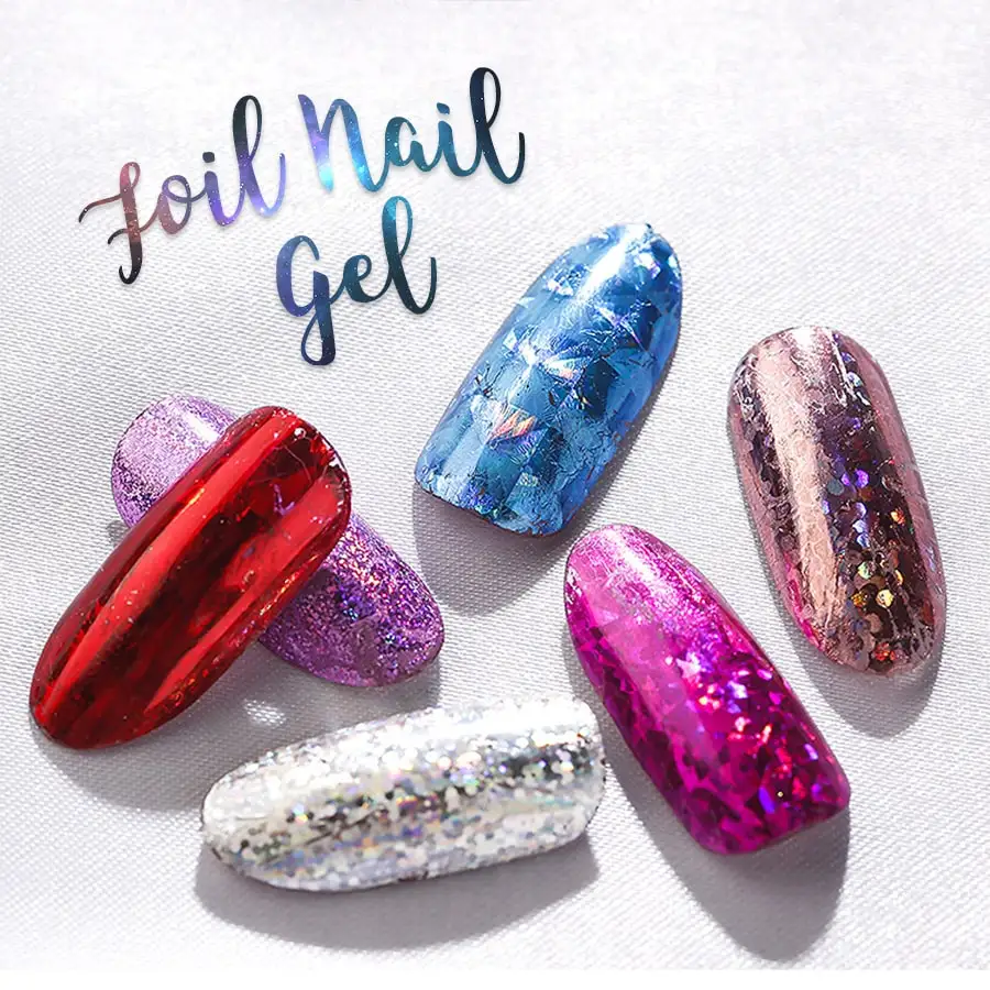 New arrival uv led private label foil transfer gel  foil gel nails