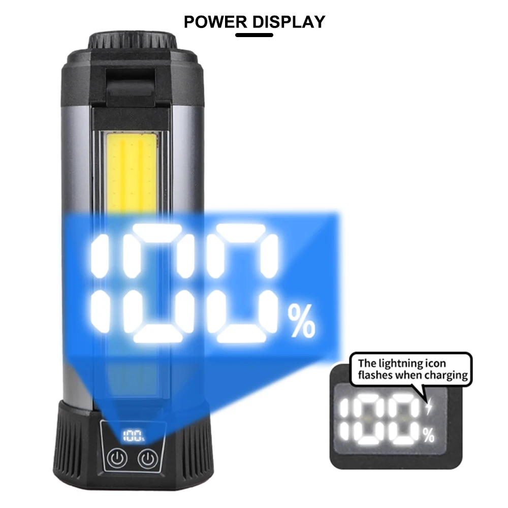 Adjustable Height Camping Tent Light Built-in 3*18650 Battery Waterproof LED Camping Lanterns