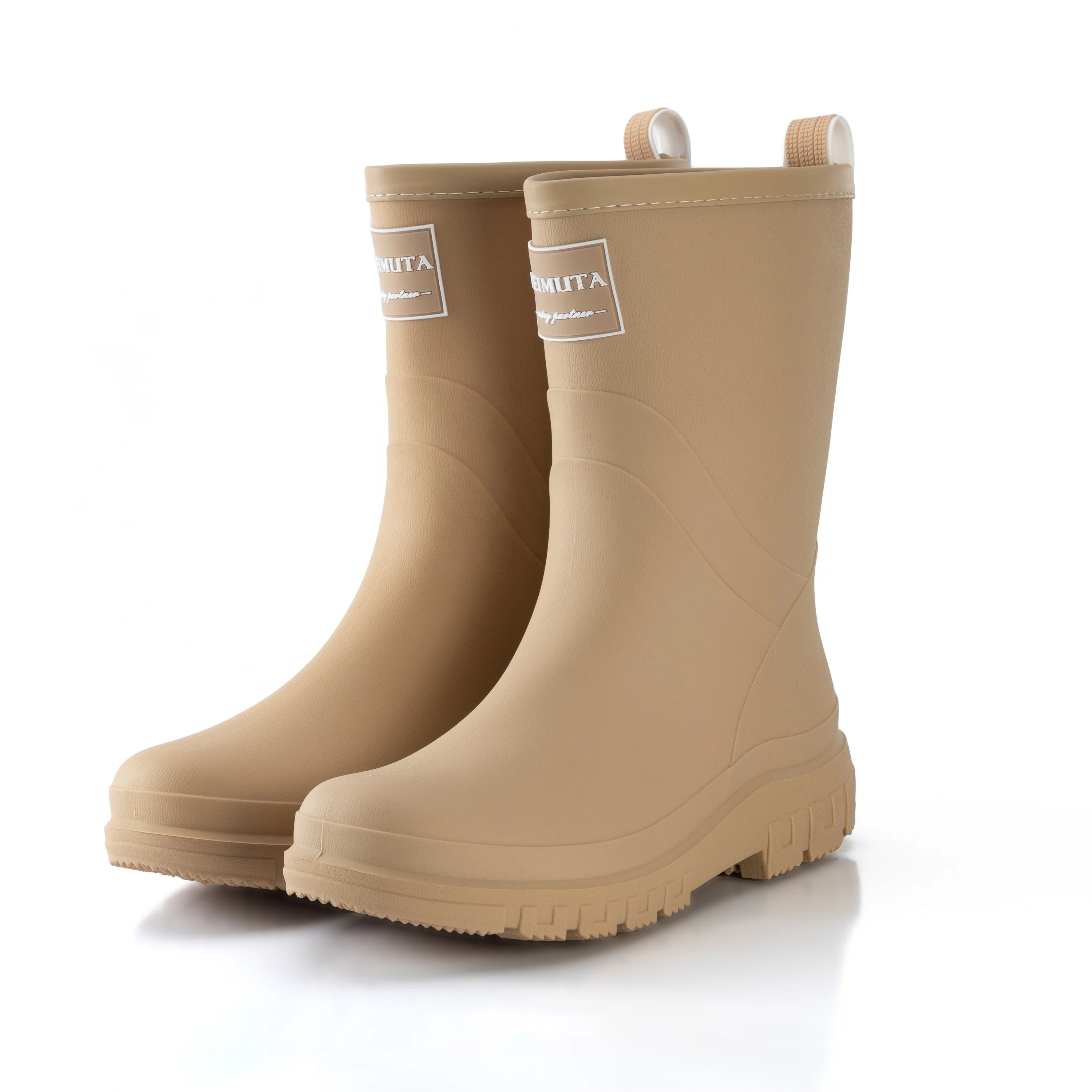 Adult Women PVC Waterproof Fashion Garden Rain Boots