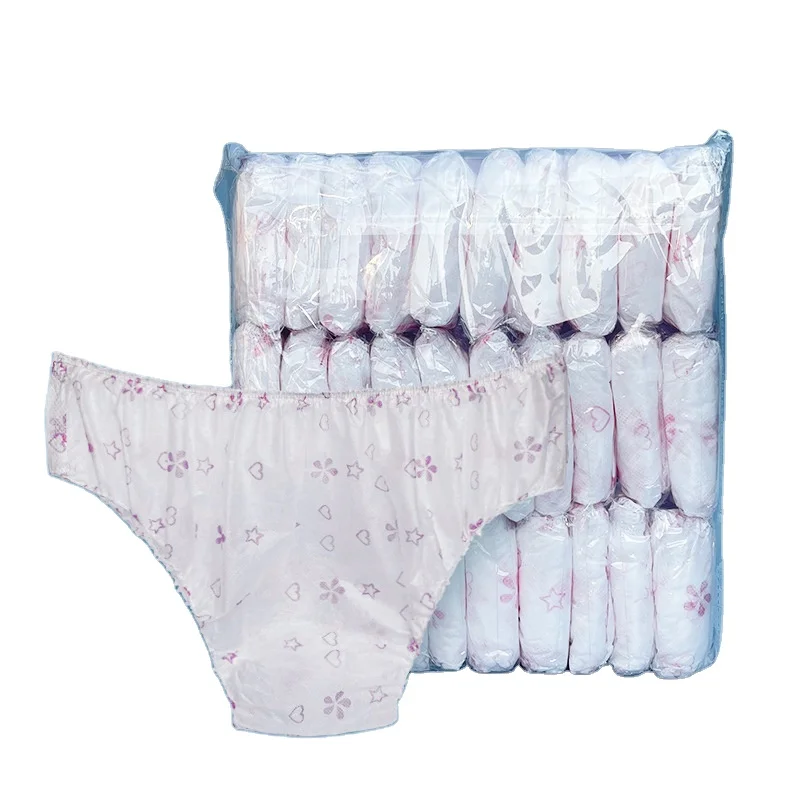 Hot Sale Disposable Underwear Panties Portable Cheap Women Underwear Disposable Nonwoven Underwear