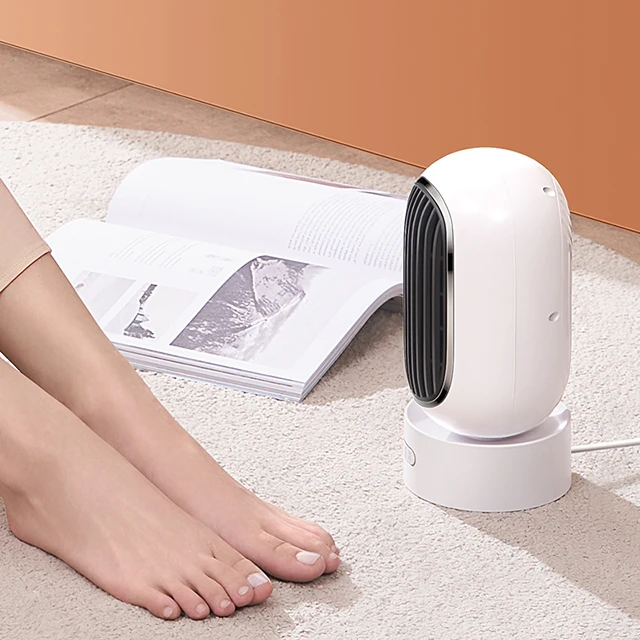Personal PTC Mini Heater Fan Fast Heating Auto Oscillating Winter Room Heater Fan Portable Electric Space Heater