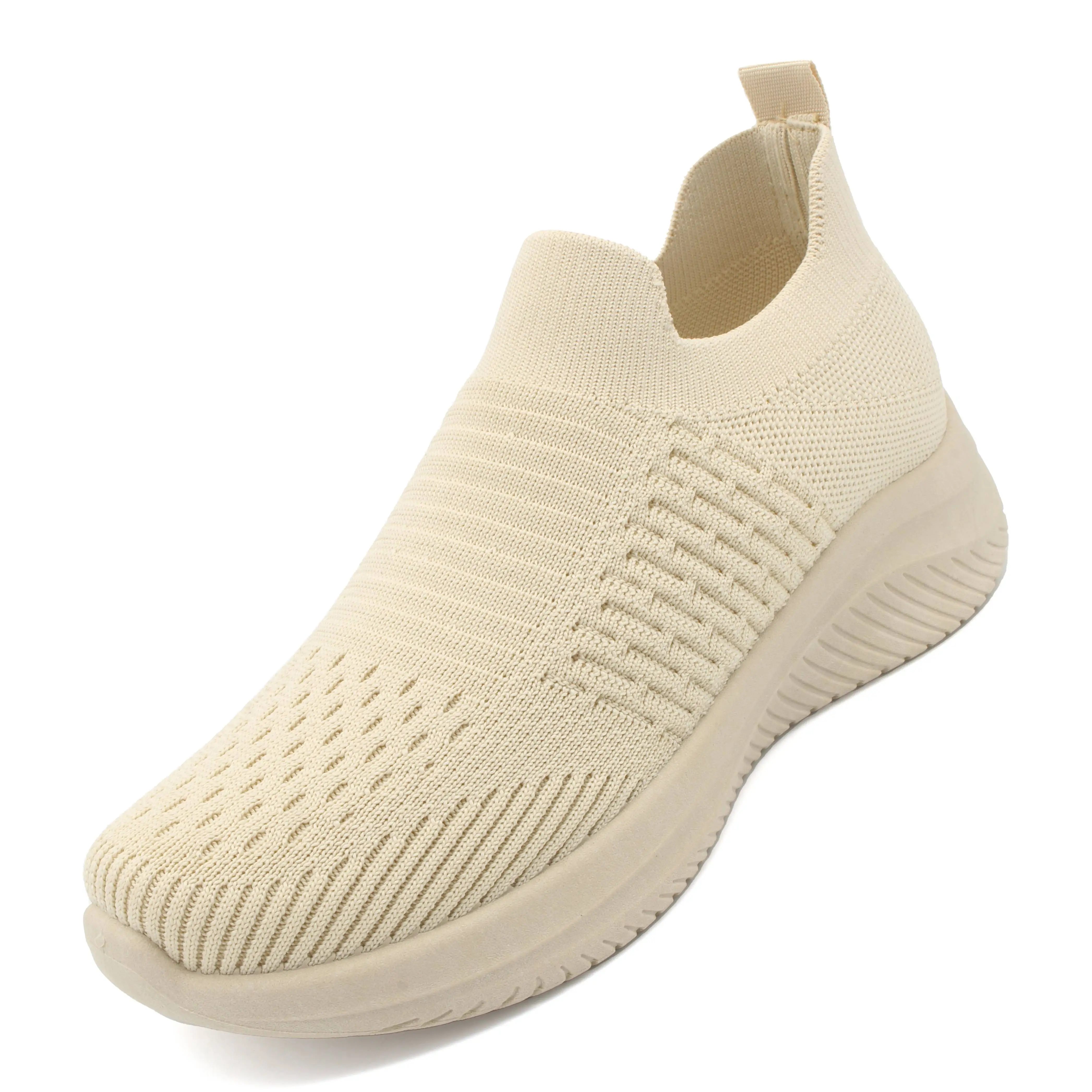 Multiple Colors Wholesale Knitted Breathable Casual Women Shoes Walking Style Women Shoes