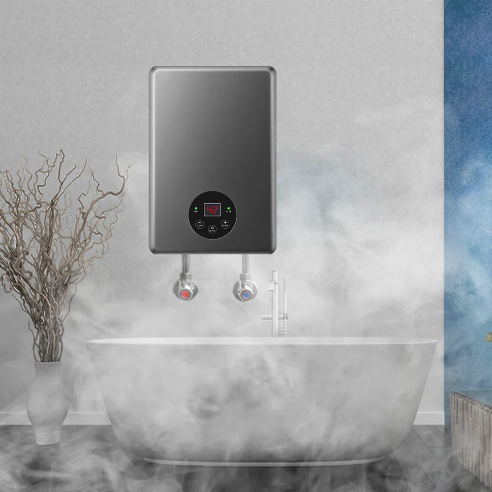 CE CB Erp Certificate Thermostat Tankless Bathroom Instant Electric Shower Hot Water Heater Waterproof Element Wall Power Parts