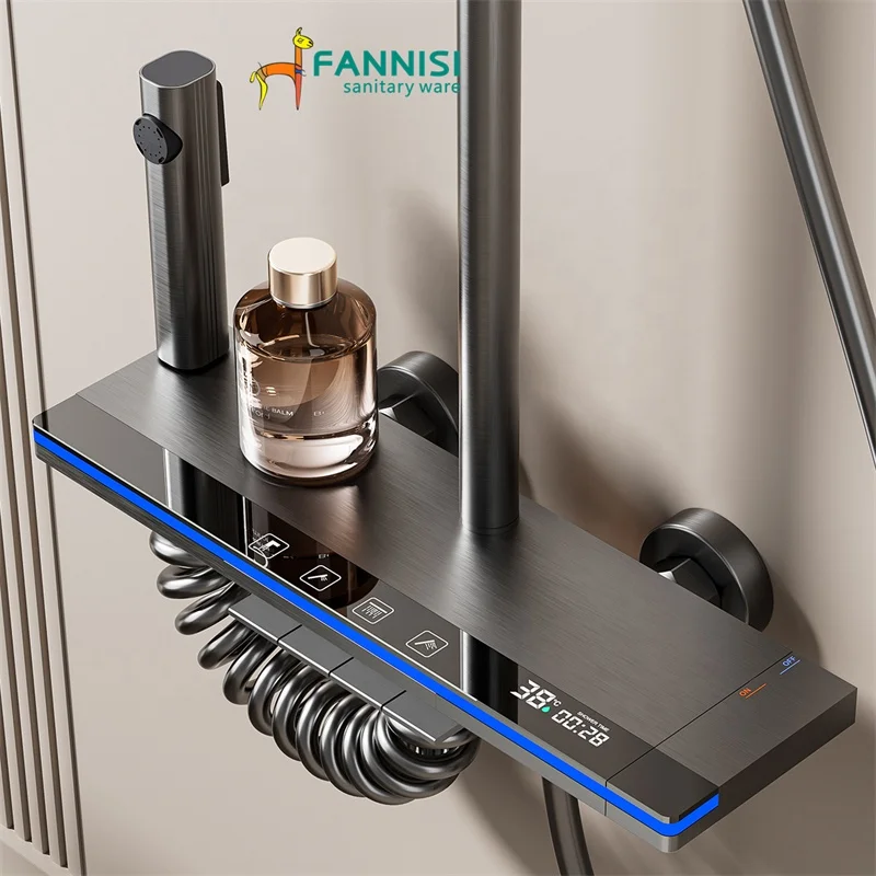 Fashion style luxury shower system high quality piano key shower for sale cheap