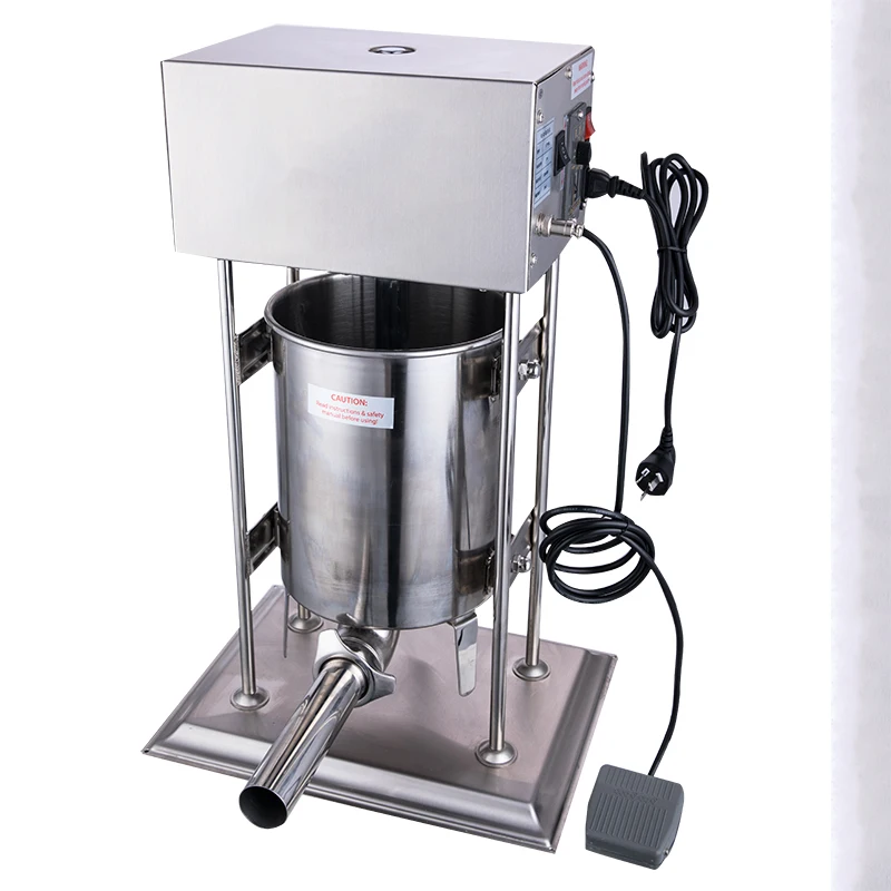 15L Electric Sausage Filling Machine Meat Filling Machine Stainless Steel Sausage Output Processing Machine