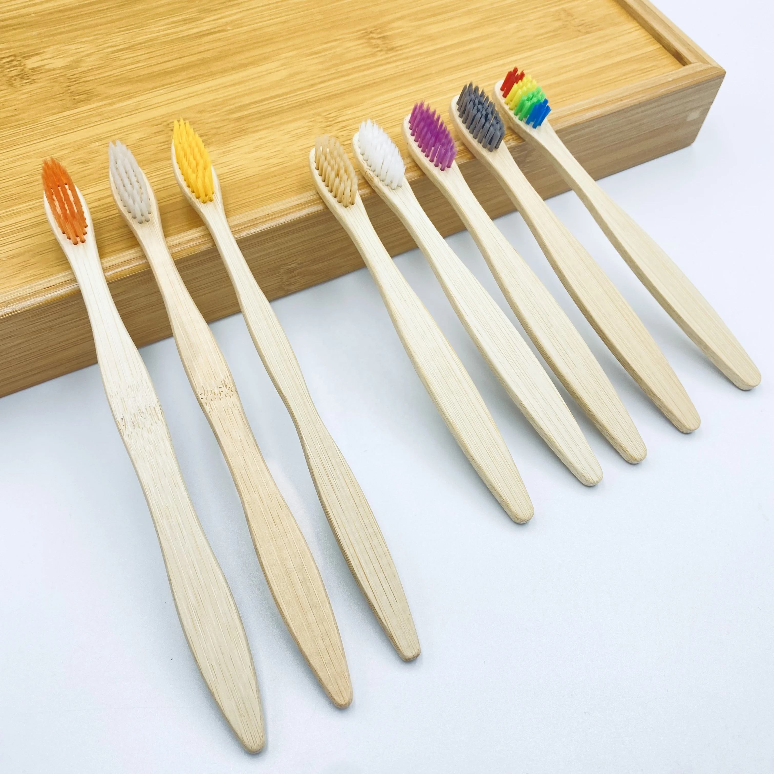 New Bamboo Toothbrush Biodegradable 100% Eco Friendly Wood Bamboo Toothbrush for Travel