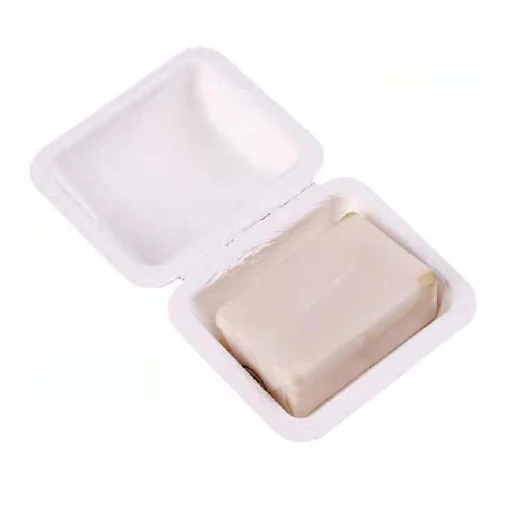 Custom Biodegradable Paper Pulp Rose Flower Die Cut Packaging Soap Box