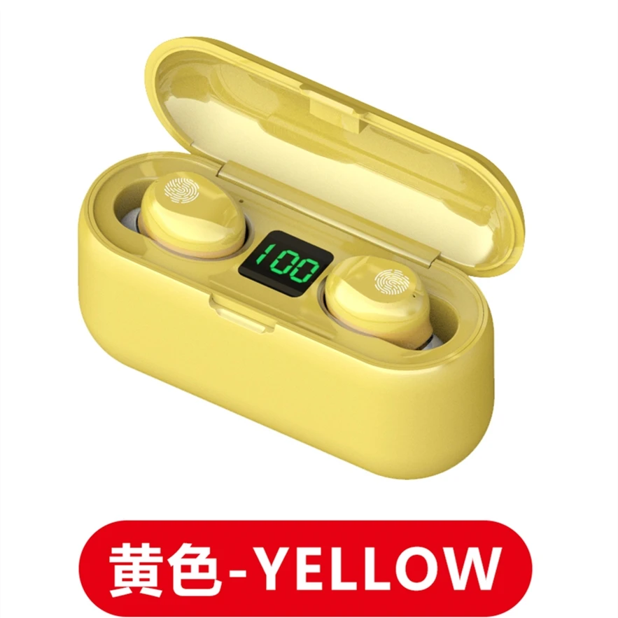 Zooming Factory Price Touch Control BT 5.3 Earbuds HiFi Stereo Headset IPX7 Waterproof TWS Wireless F9 Earphones