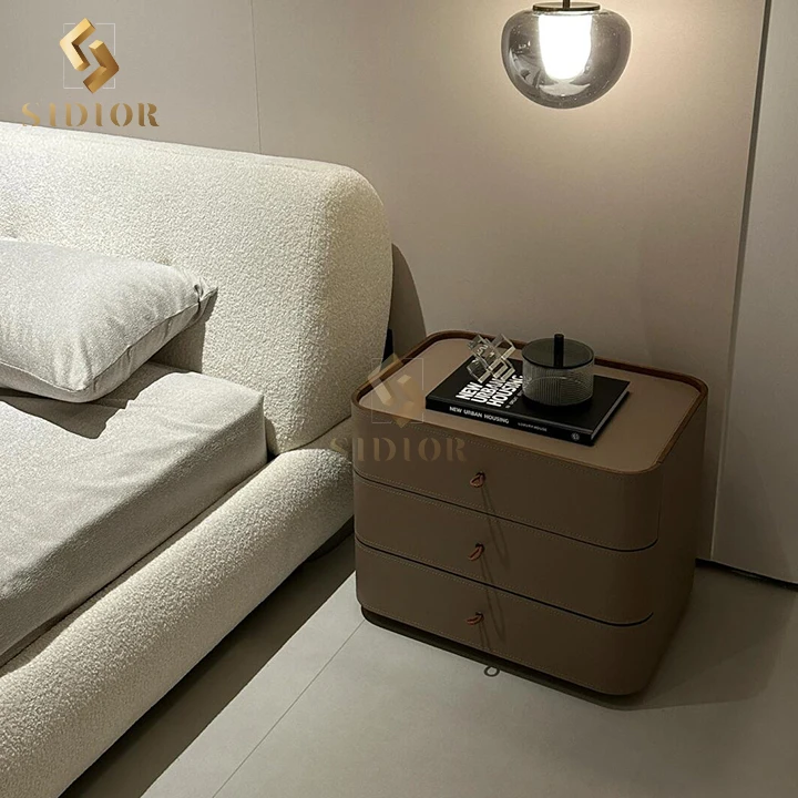 Italian Modern Beds Luxury Minimalist King Queen Size Queen Bed Frame Bedroom Furniture Set Upholstered Velvet Leather Beds