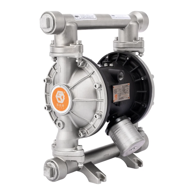 GODO QBY3-32P 1-1/4' 304 ATEX Stainless Steel pneumatic diaphragm pump Food scraps beer liquid Air Pump