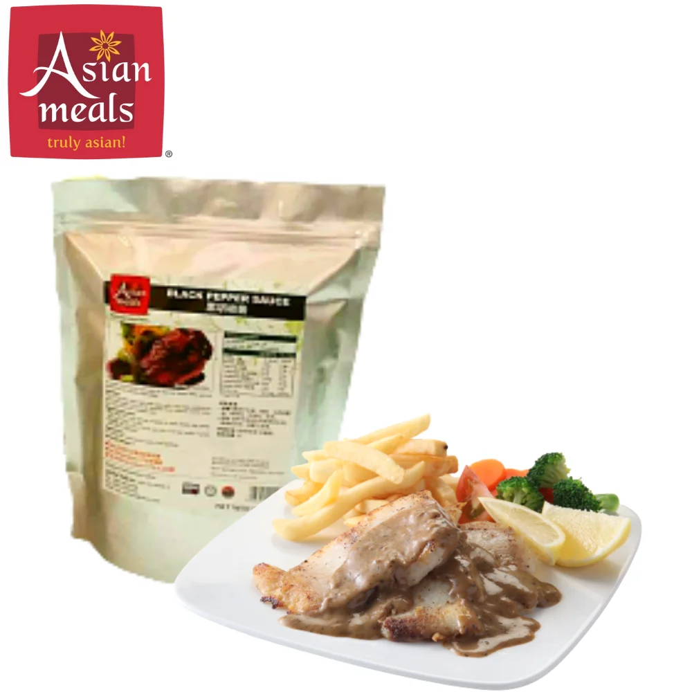 Factory Bulk Malaysia Halal Black Pepper Sauce Self Cooking With Traditional Spicy Sauce For Every Dishes HACCP GMP ISO