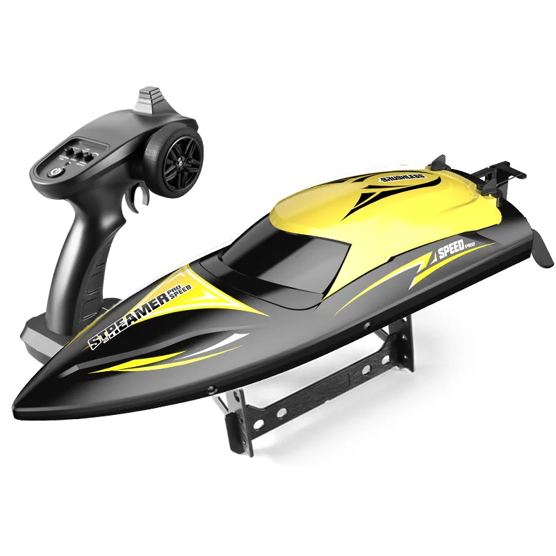 2.4G RC Boat High Speed Yacht With Light Remote Control Boat Anti-Crash Waterproof Remote Control Racing Boat Toy