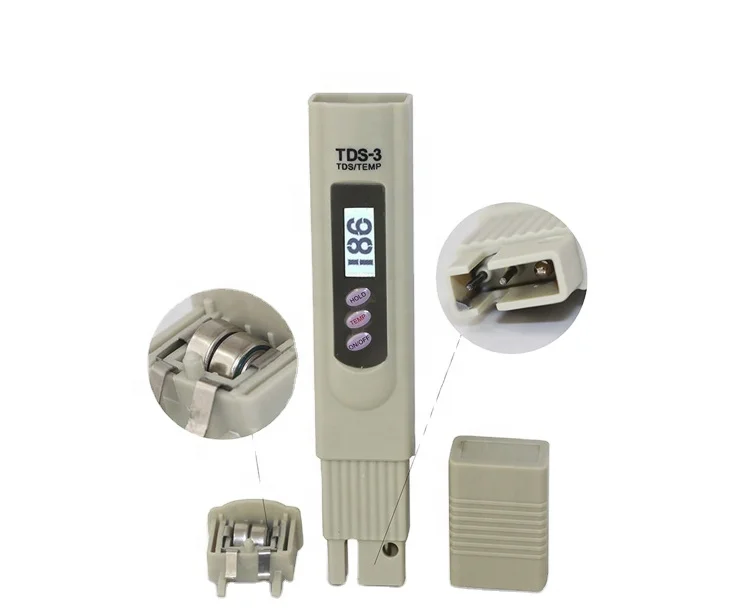 High Quality Accuracy Portable  Leather Package TDS Meter Water Qualtity Tester Pen LED Digital Temp PPM Meter Tester