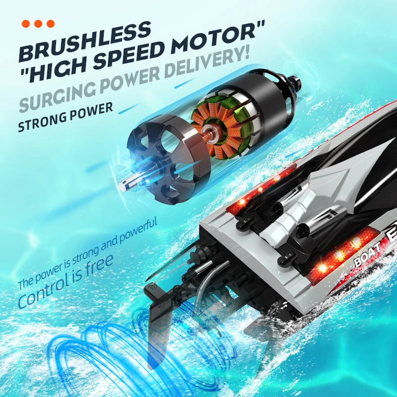 Factory 55km/h Electric Remote Control Night Lights Toys Luxury Fish Finder for Boat Sport Fishing Yacht