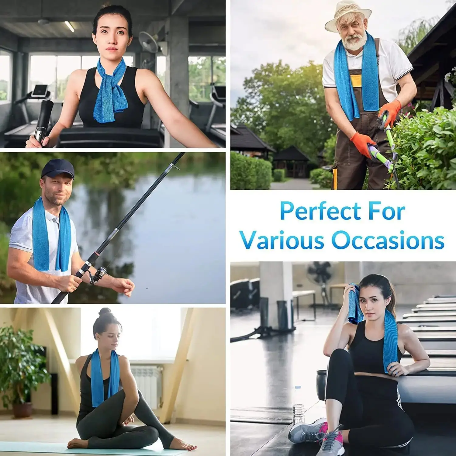 120g Soft Physical Rapid Cooling Ice Sports Towel For Gym Fitness