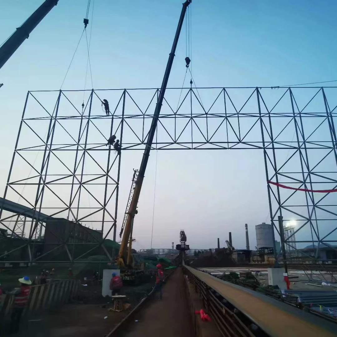 Custom Prefabricated Metal Buildings Steel Structure Construction For Coal Shed Durable Metal Building Materials