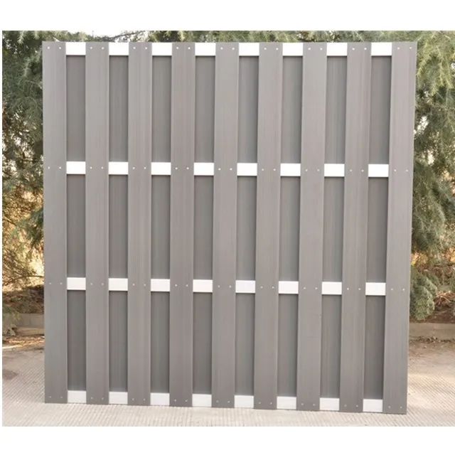 unifloor outdoor retractable wpc composite wood fence panel garden strong plastic panels boards