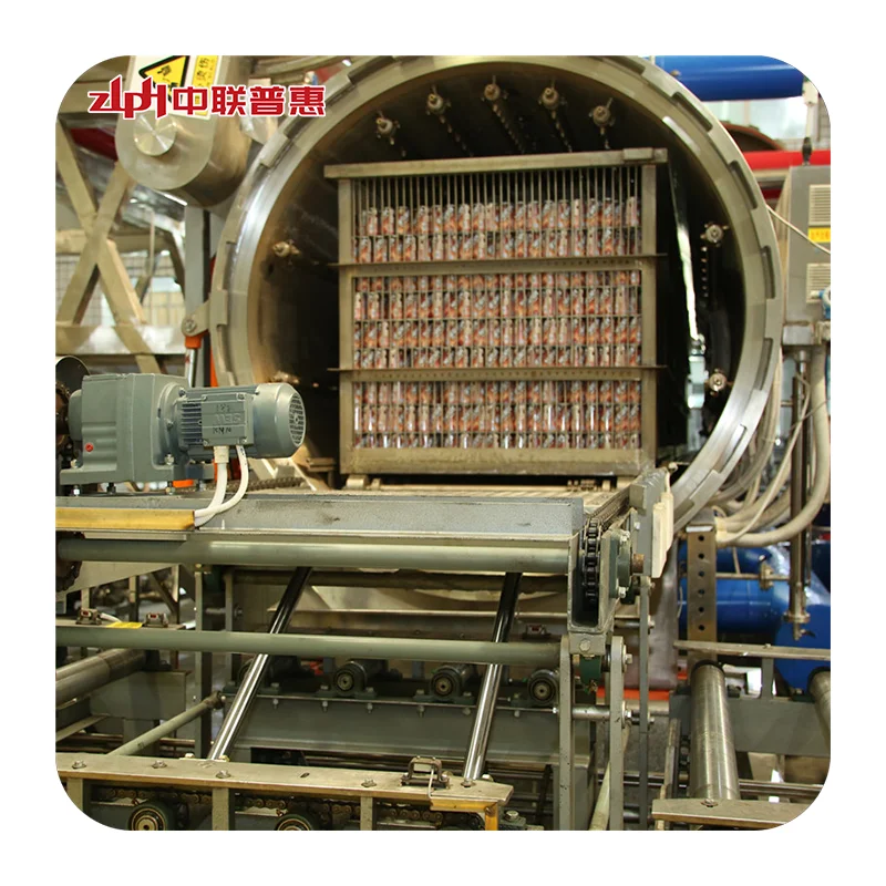 automatic water spray retort autoclave machine for aluminum cans