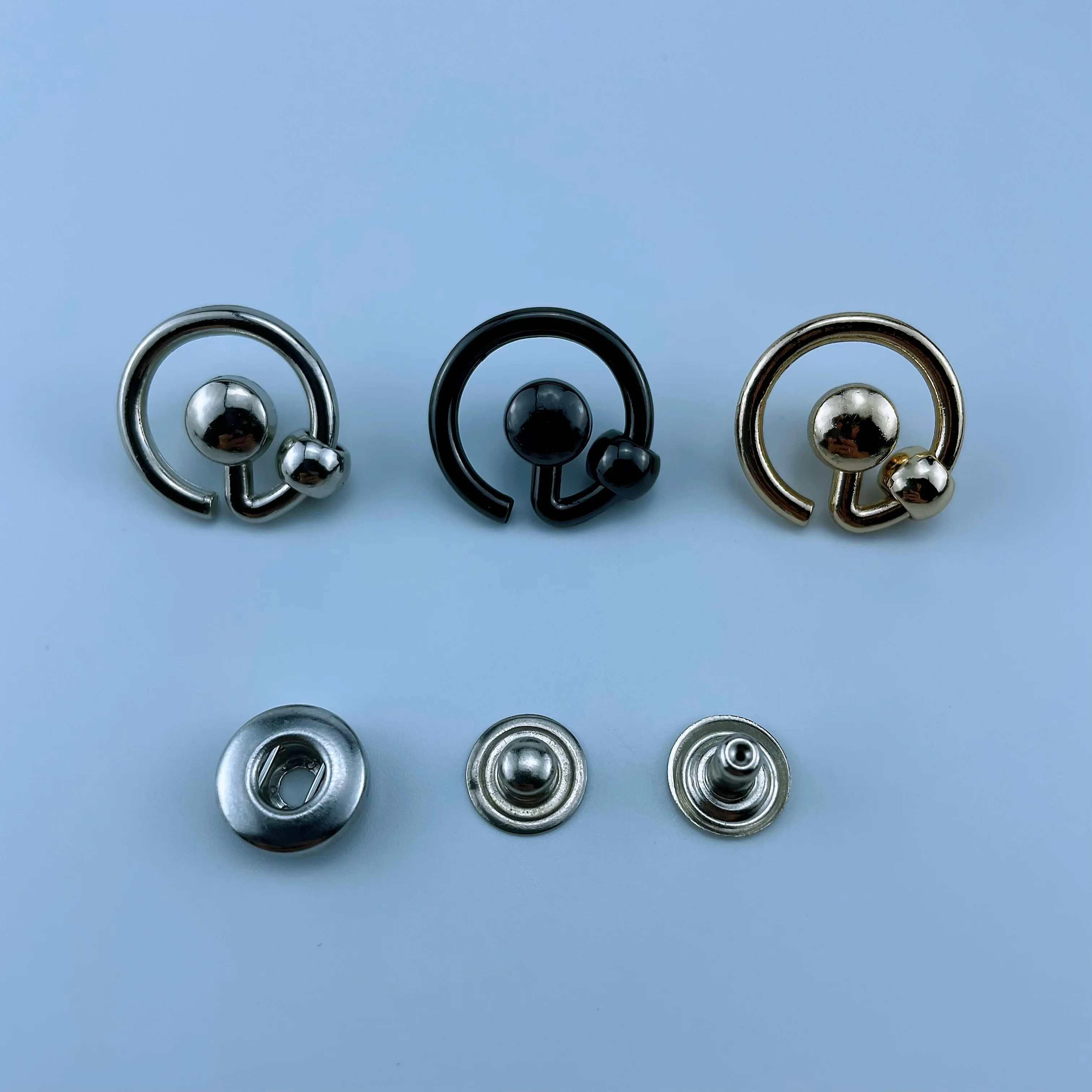Snap Fastener 4 Part Snaps Buttons Press Diplasticsewing Men's Shirt Button Major Underwear Accessories Alloy Metal Plating