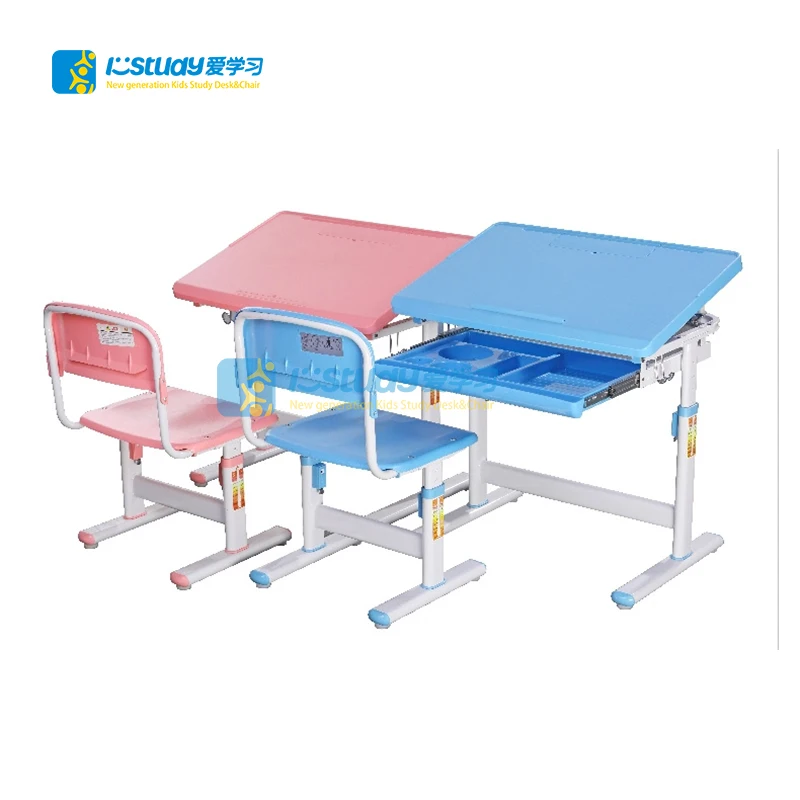 
Hot selling PP adjustable children desk assemble kids study table 