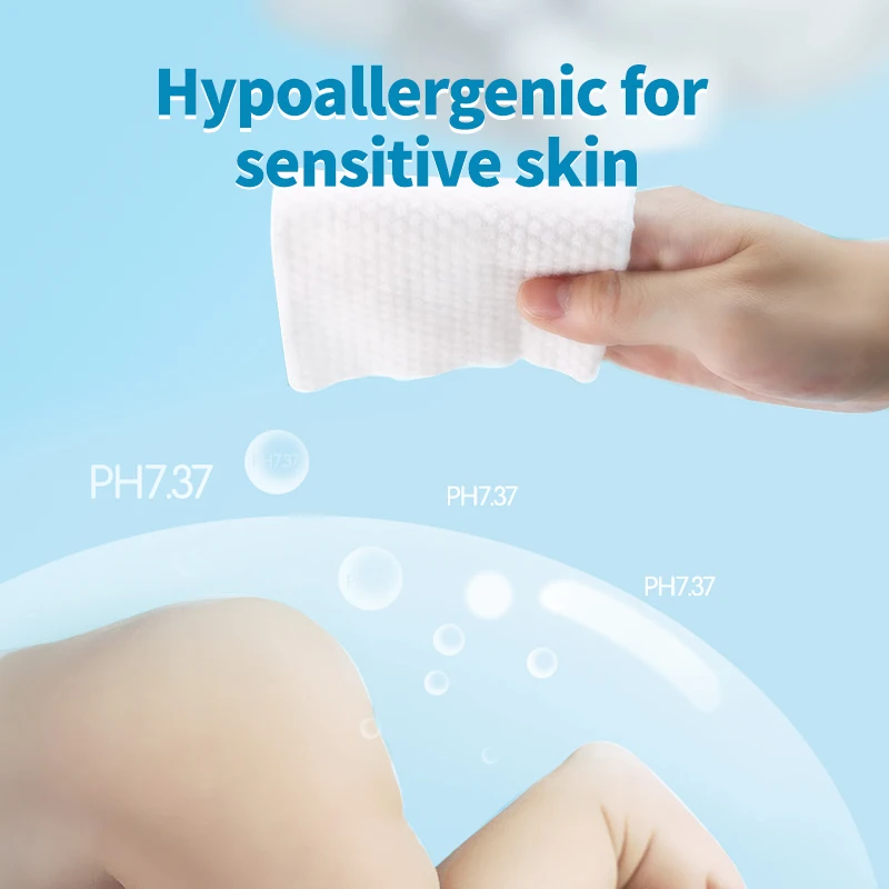 Softcare Wholesale Sensitive Skin Organic 80 100pcs Water Wet Wipes for Baby wipes unscented