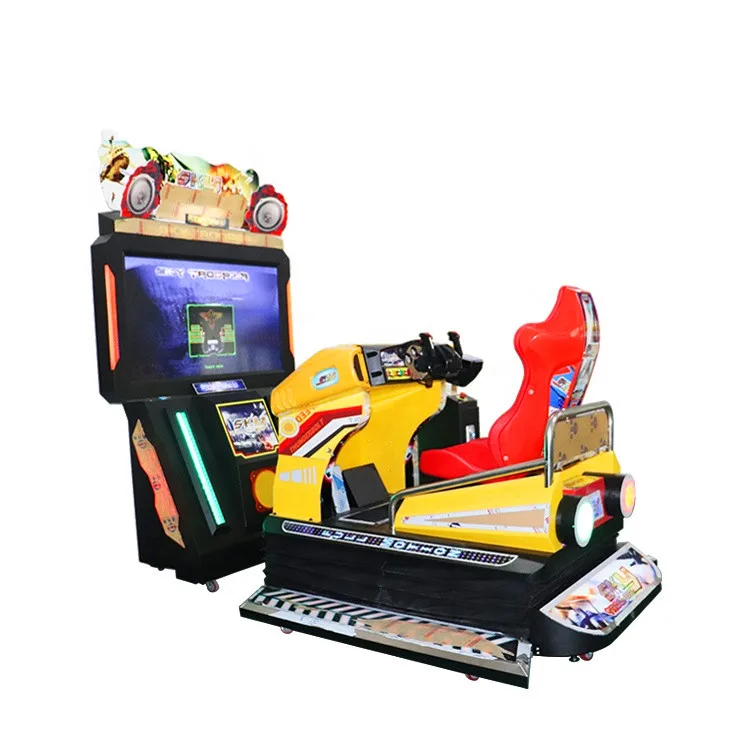 Threeplus 55 inch dynamic seat coin operated simulator arcade 3d video car racing game machine
