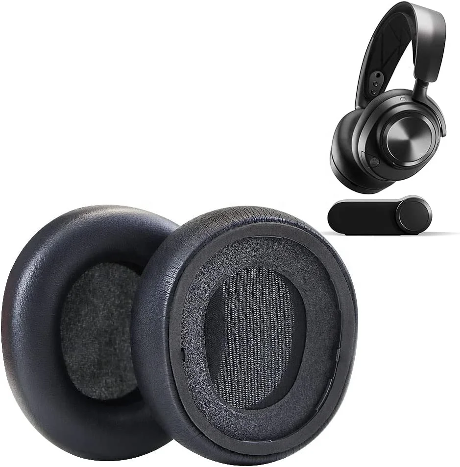 Protein Leather Earpads For Steelseries Arctis Nova Pro Wireless Ear Pads Replacement