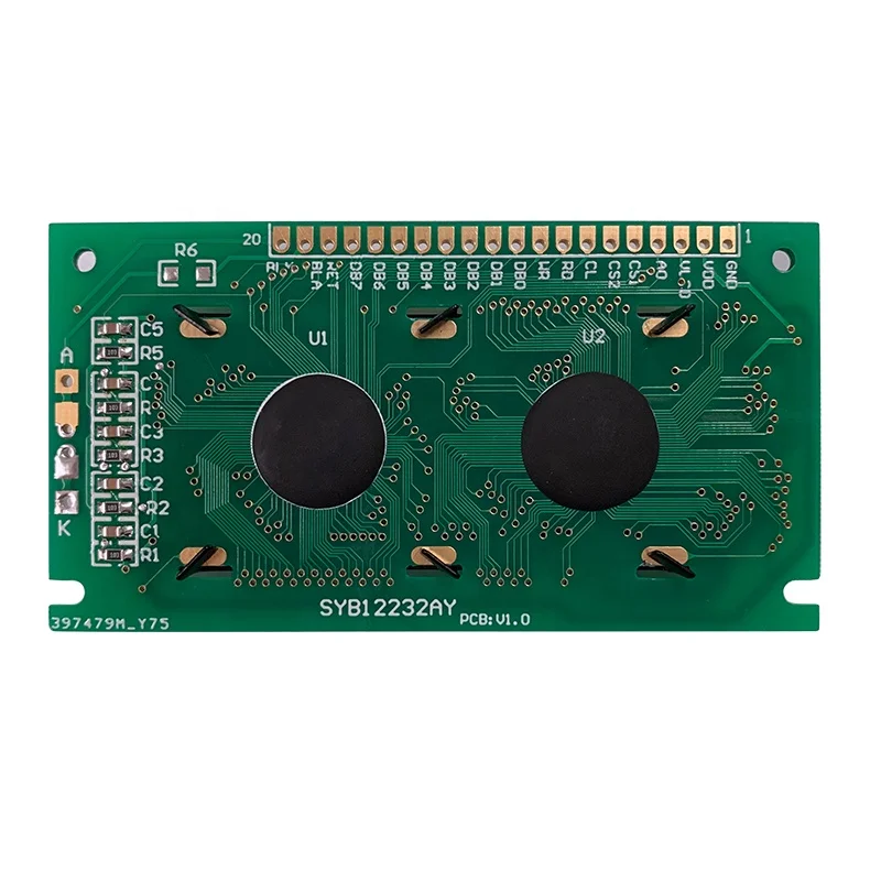 TCC mono graphic 122x32 dot matrix module 5v no backlight SBN1661G 12232 lcd display