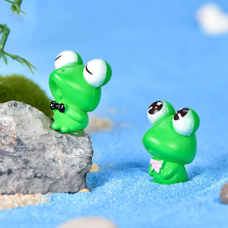 Садовый Декор миниатюрная лягушка из смолы мини-Карин giardino arioso miniatura пейзаж поделки пластиковые фигурки животных